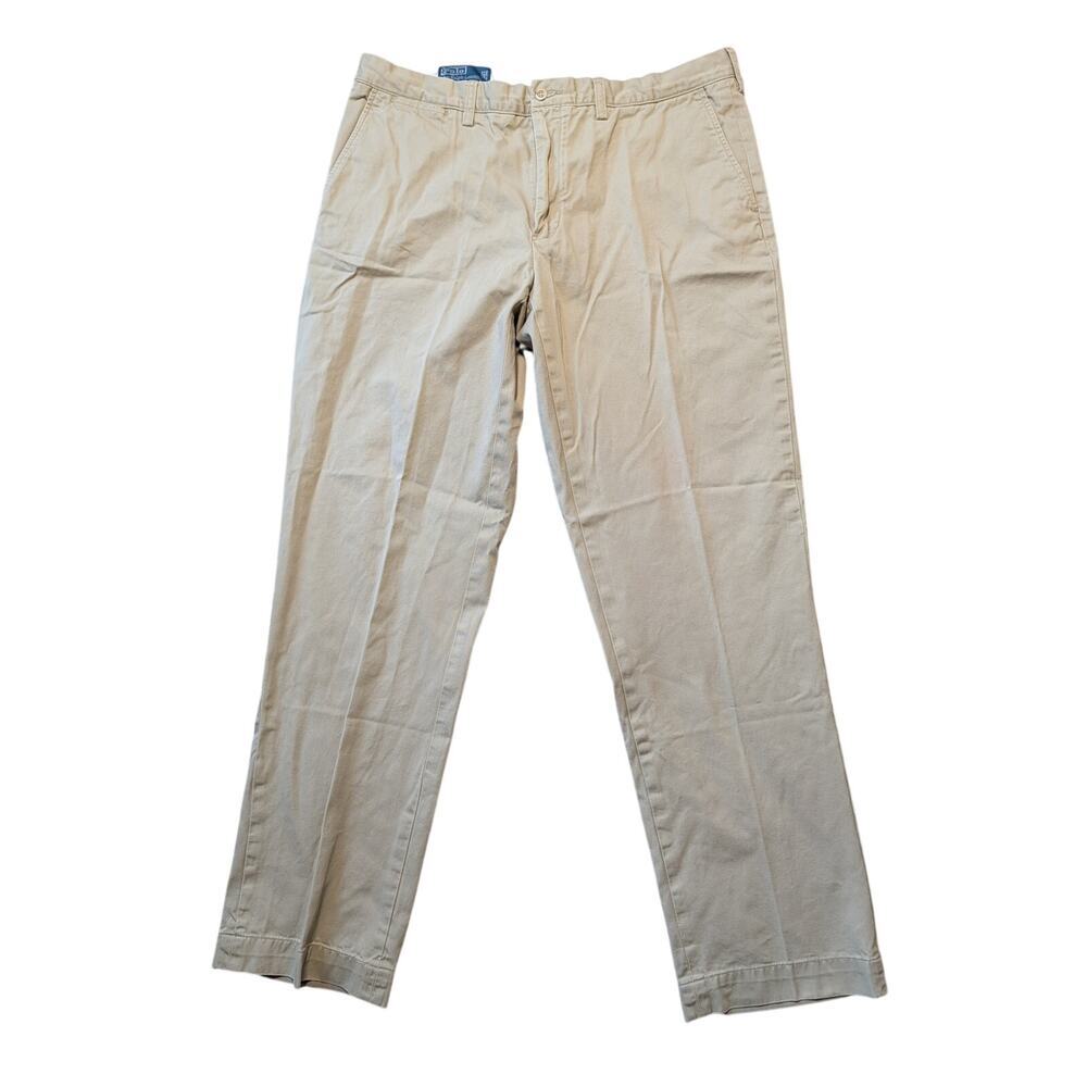 POLO Ralph Lauren PRESTON Pant, Men's 38X34, TanKhaki, 100% Cotton